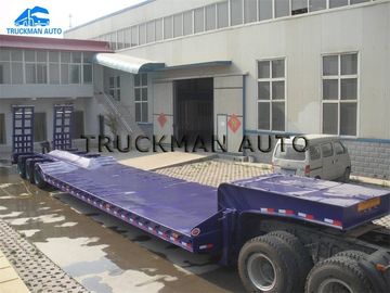 6 3行車軸トラックのトレーラーの低いベッド、100トンに荷を積む低いベッドの貨物自動車