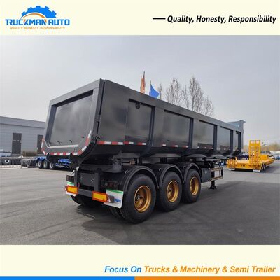 トレーラー70トン3の半車軸、トレーラー トラックのダンプのトレーラーのHyvaの持ち上がること