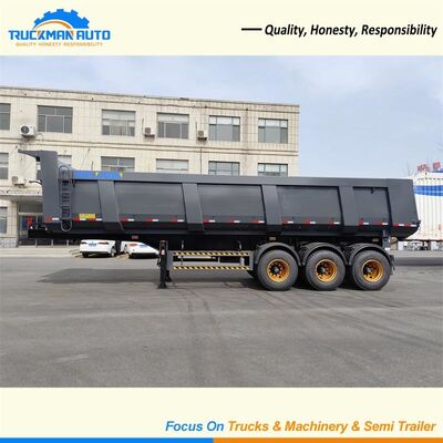 トレーラー70トン3の半車軸、トレーラー トラックのダンプのトレーラーのHyvaの持ち上がること