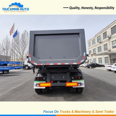 トレーラー70トン3の半車軸、トレーラー トラックのダンプのトレーラーのHyvaの持ち上がること