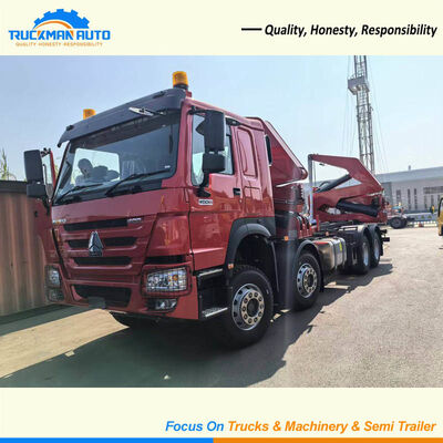 ガイアナ向け耐久性のある8X4 400HP SINOTRUK HOWOコンテナサイドローダー車