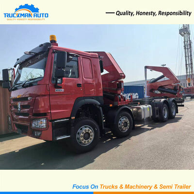 ガイアナ向け耐久性のある8X4 400HP SINOTRUK HOWOコンテナサイドローダー車