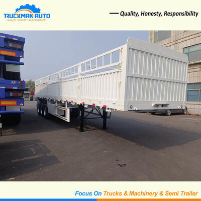 Reliable 3 Axle 50 Tons Fence Semi Trailer For Ghana