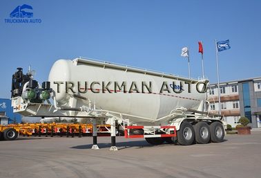 Wechaiモーターを搭載する35のCBMのセメントのタンカーのトレーラー3の車軸タンク ボディ厚さ3mm