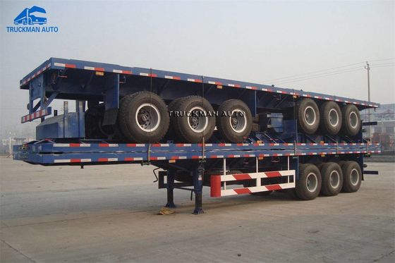 12pcs容器ロックの容器の平面トレーラーのバルク貨物輸送